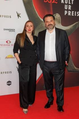 Award ceremony B Z Kulturpreis Milena Rosenzweig Winter and Gideon Joffe at the B Z Kulturpreis 2025 at the Theater am Potsdamer Platz on 08 04 2025 in Berlin Copyright: xEventpressxKochanx