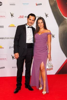 Award ceremony B Z Kulturpreis Francois Goeske and Rilana Köhler at the B Z Kulturpreis 2025 at the Theater am Potsdamer Platz on 08 04 2025 in Berlin Copyright: xEventpressxKochanx
