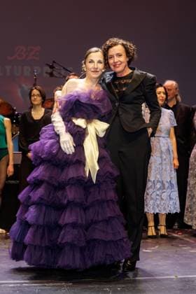 Award ceremony B Z Kulturpreis Meret Becker and Maria Schrader at the B Z Kulturpreis 2025 at the Theater am Potsdamer Platz on 08 04 2025 in Berlin Copyright: xEventpressxKochanx