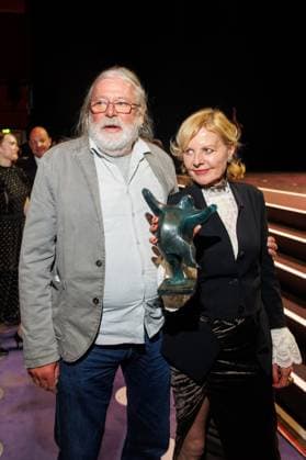 Award ceremony B Z Culture Prize Harald Hauswald and Cornelia Schleime at the B Z Culture Prize 2025 at the Theater am Potsdamer Platz on 08 04 2025 in Berlin Copyright: xEventpressxKochanx