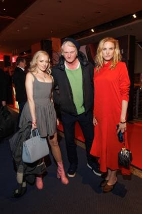 Award ceremony B Z Kulturpreis Anne Marie Waldeck, Detlev Buck and Isabel Thierauch at the B Z Kulturpreis 2025 at the Theater am Potsdamer Platz on 08 04 2025 in Berlin Copyright: xEventpressxKochanx