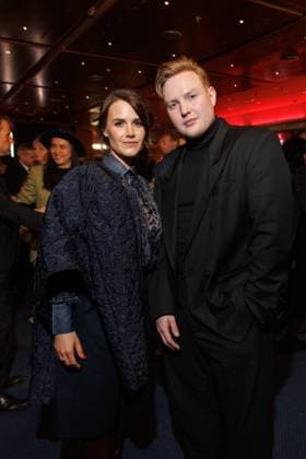Award ceremony B Z Kulturpreis Yara Hoffmann and Danny Reinke at the B Z Kulturpreis 2025 at the Theater am Potsdamer Platz on 08 04 2025 in Berlin Copyright: xEventpressxKochanx