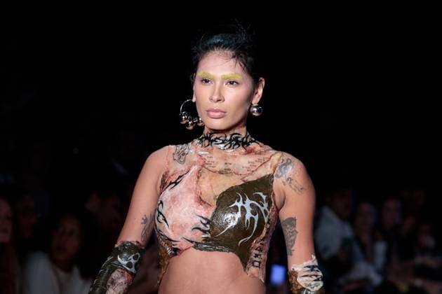 Sao Paulo Fashion Week Singer Pocah during the Dario Mittmann show at the 59th edition of Sao Paulo Fashion Week, held at Shopping JK Iguatemi, in the west zone of Sao Paulo. SoO PAULO SP BRAZIL Copyright: xCicaxNederx