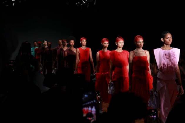 Sao Paulo Fashion Week N59 In Sao Paulo, Brazil, on April 9, 2025, a fashion show by designer Weider Silverio takes place at Sao Paulo Fashion Week N59 at JK Iguatemi in Vila Olimpia. Sao Paulo Sao Paulo Brasil  Copyright: xThenews2x originalFilename: thenews2-fashions250409_np9zG.jpg