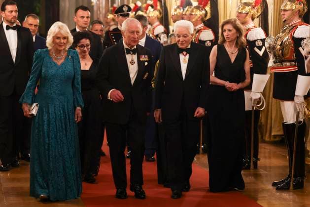 Entertainment Themen der Woche KW15 Entertainment Bilder des Tages Image Licensed to Parsons Media. 09 04 2025. Rome, Italy. King Charles III and Queen Camilla State visit to Italy - Day 3. The King and Queen visit the Senate of the Republic on the third day of the four day state visit to Italy.  Copyright: xAndrewxParsonsx xParsonsxMediax PAR-9100-0316
