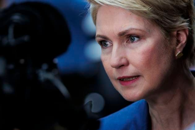 Manuela Schwesig (SPD), Ministerpraesidentin von Mecklenburg-Vorpommern, aufgenommen nach einer Pressekonferenz nach erfolgreichen Koalitionsverhandlungen zwischen SPD und CDU CSU in Berlin, 09.04.2025. Berlin Deutschland *** Manuela Schwesig SPD , State Premier of Mecklenburg-Vorpommern, pictured after a press conference following successful coalition negotiations between SPD and CDU CSU in Berlin, 09 04 2025 Berlin Germany Copyright: xKiraxHofmannx