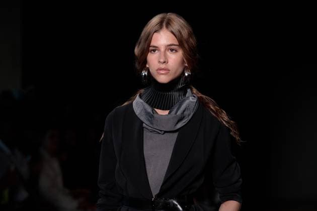 Model on the runway for Reptilia during the 59th edition of Sao Paulo Fashion Week, Model on the runway for Reptilia during the 59th edition of Sao Paulo Fashion Week, held at Shopping JK Iguatemi, in the west zone of Sao Paulo. SoO PAULO SP BRAZIL Copyright: xCicaxNederx