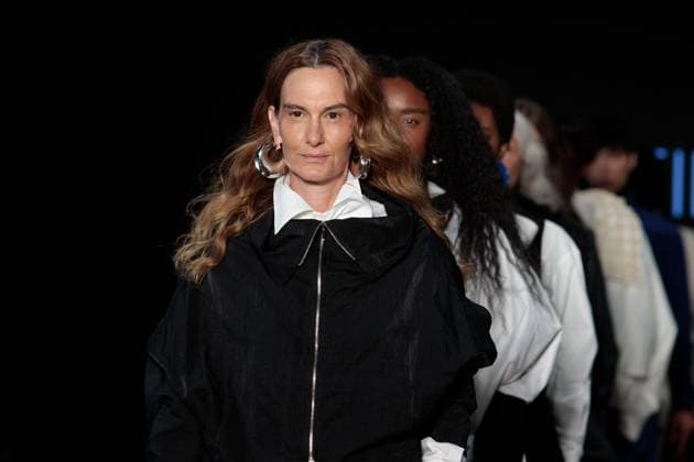 Model on the runway for Reptilia during the 59th edition of Sao Paulo Fashion Week, Model on the runway for Reptilia during the 59th edition of Sao Paulo Fashion Week, held at Shopping JK Iguatemi, in the west zone of Sao Paulo. SoO PAULO SP BRAZIL Copyright: xCicaxNederx