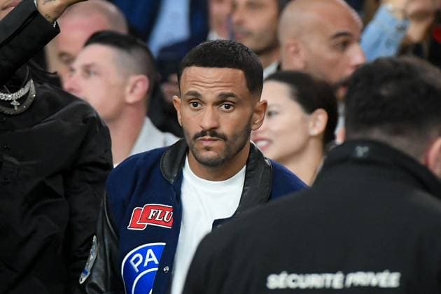 Celebs At PSG vs Aston Villa - Paris Malik Bentalha during the UEFA Champions League 2024 25 Quarter Final First Leg match between Paris Saint-Germain (PSG) and Aston Villa FC at Parc des Princes stadium on April 9, 2025 in Paris, France. Photo by Lionel Urman ABACAPRESS.COM Paris France  Copyright: xUrmanxLionel ABACAx