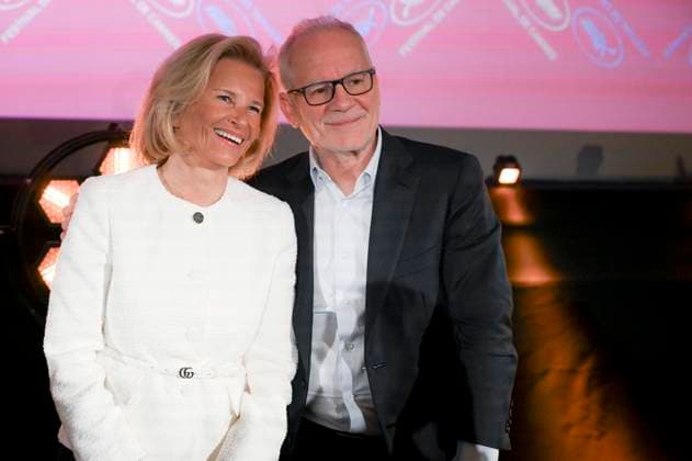 Entertainment Themen der Woche KW15 News Bilder des Tages PressConference of the 78th Cannes International Film Festival Iris Knobloch Thierry Fremaux PressConference of the 78th Cannes International Film Festival 442802 2025 04 10 Paris France  Copyright: xSergexArnalx xStarfacex STAR_442802_027