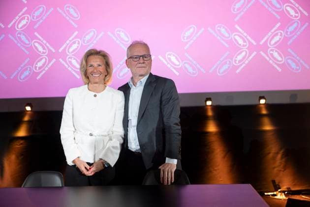 Thierry Frémaux and Iris Knobloch, president of the Cannes Film Festival, announce the selection of the 78th Cannes Film Festival at a press conference at the UGC Montparnasse cinema in Paris Thierry Frémaux, general delegate of the festival, Iris Knobloch, president of the Cannes Film Festival, La sélection du 78ème Festival de Cannes 13 24 mai 2025 présentée lors dune conférence de presse au cinéma UGC Montparnasse à Paris, le 10 avril 2025 Olivier Borde Bestimage The selection of the 78th Cannes Film Festival May 13 24, 2025 presented during a press conference at the UGC Montparnasse cinema in Paris, on April 10, 2025 Paris France  Copyright: xOLIVIERxBORDEx xBESTIMAGExOLIVIERxBORDEx xBESTIMAGEx