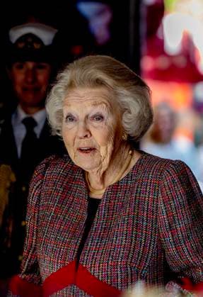 10-04-2025 Gouda Princess Beatrix attend the Jantje Beton Prize in Gouda. Jantje Beton awards this prize to the most play-friendly city in the Netherlands is Breda. Â  Copyright: xPPEx