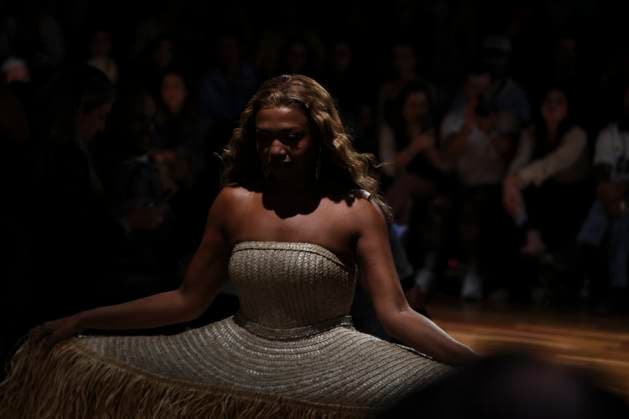 Dendezeiro brand fashion show at sao paulo fashion week n59 Sao paulo (sp), 10.04.2025 - fashion spfw n59 dendezeiro singer-songwriter gaby amarantos parades in the dendezeiro brand at sao paulo fashion week n59, at jk iguatemi, in vila olimpia, this thursday, april 10, 2025. (Foto: Leco Viana Thenews2 imago images) Dendezeiro brand fashion show at sao paulo fashion week n59  Copyright: xLecoxVianax