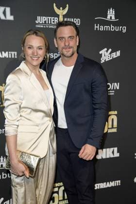Marc Barthel and wife Anna HofbauerT at the 47th Jupiter Award ceremony in Hamburg on 10 04 2025