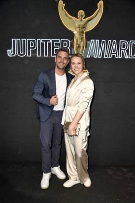 Marc Barthel and wife Anna HofbauerT at the 47th Jupiter Award ceremony in Hamburg on 10 04 2025