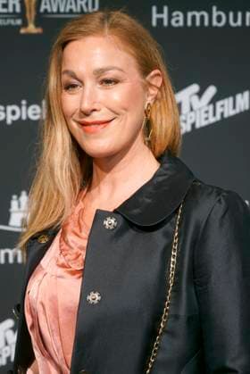 Julia Stinshoff, actress on the red carpet at the 47 Jupiter Award ceremony at Altonaer Kaispeicher on 10 April 2025 in Hamburg Hamburg Germany