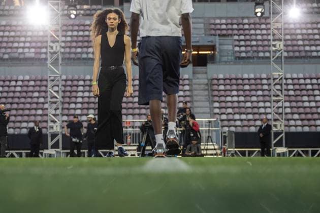 SÃO PAULO, SP - 11.04.2025: 59TH EDITION OF SÃO PAULO FASHION WEEK - Rehearsal for the Piet brand show at SPFW N59. The event takes place on Friday night (11) at Mercado Livre Arena Pacaembu in São Paulo, SP. x2720786x  RodileixMorais