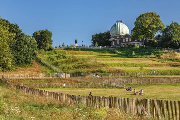 Royal Observatory, Greenwich Park, Royal Borough of Greenwich, London, England, Großbritannien, London, Süd-England, Großbritannien, Europa Royal Observatory, Greenwich Park, Royal Borough of Greenwich, London, England, Great Britain, London, South of England, Great Britain Copyright: imageBROKER FranzxWalter iblmal13095849.jpg