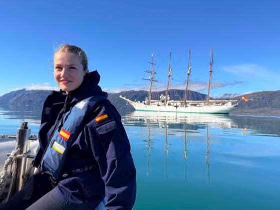 Bilder des Jahres 2025, Entertainment 04 April Entertainment Themen der Woche KW16 Entertainment Bilder des Tages Princess Leonor on board of ˜Juan Sebastian de Elcano™ Crown Princess Leonor on board of ˜Juan Sebastian de Elcano™ after the halfway point of the crossing on April 14, 2025 Photo by IMAGO MPG  Copyright: xMPGx