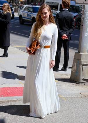 Celebs At Ralph Lauren - NYC Hannah Dodd attends the Ralph Lauren fashion show in New York, NY on April 17, 2025. Photo by Dylan Travis ABACAPRESS.COM New York City NY United States  Copyright: xDylanxTravis ABACAx