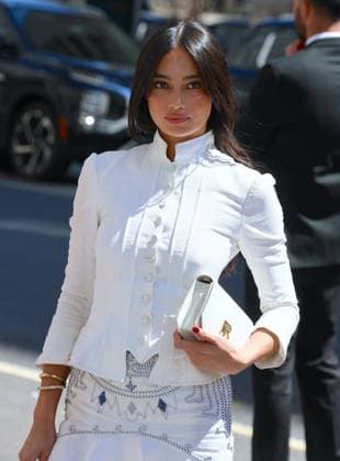 Celebs At Ralph Lauren - NYC Kelsey Merritt attends the Ralph Lauren fashion show in New York, NY on April 17, 2025. Photo by Dylan Travis ABACAPRESS.COM New York City NY United States  Copyright: xDylanxTravis ABACAx