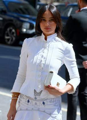 Celebs At Ralph Lauren - NYC Kelsey Merritt attends the Ralph Lauren fashion show in New York, NY on April 17, 2025. Photo by Dylan Travis ABACAPRESS.COM New York City NY United States  Copyright: xDylanxTravis ABACAx