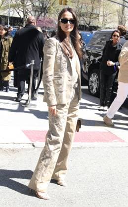 April 17, 2025 : Gabrielle Caunesil Pozzoli attend Ralph Lauren Collection 2025 Fall Show at Jack Shainman Gallery in New York. April 17, 2025 Copyright: xRW Mediapunchx