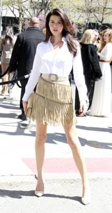 April 17, 2025 : Georgia Fowler attend Ralph Lauren Collection 2025 Fall Show at Jack Shainman Gallery in New York. April 17, 2025 Copyright: xRW Mediapunchx