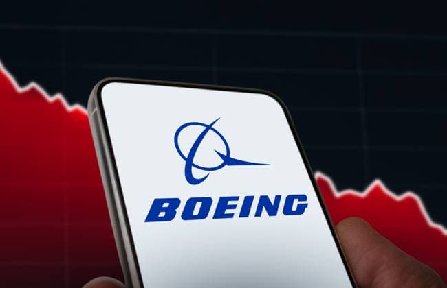 Boeing Company sieht sich Gegenwind an der Wall Street ausgesetzt Boeing Company sieht sich Gegenwind an der Wall Street ausgesetzt (License=RM) Copyright: xZoonar.com GregxGuyx 23196424