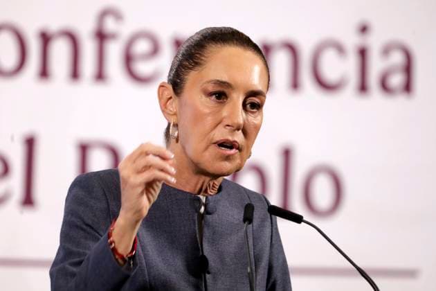 Mexican President, Claudia Sheinbaum Pardo announced during a press conference that Interior Minister, Rosa Icela Rodriguez will represent the Mexican Government at the state funeral of Pope Francis. on April 22, 2025 in Mexico City, Mexico. Mexico City Mexico - ZUMAe321 20250422_zia_e321_022 Copyright: xLuisxBarronx