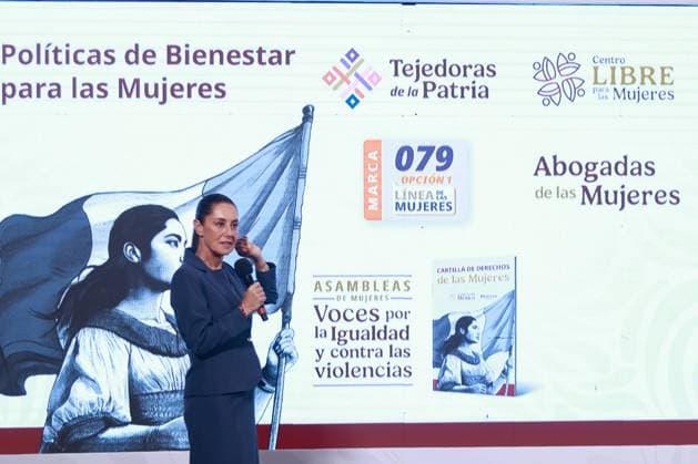 Mexico s President Claudia Sheinbaum Pardo, speaks during a briefing conference about the election process of the judiciary and welfare programs at National Palace. on April 23, 2025 in Mexico City, Mexico. Mexico City Mexico - ZUMAe321 20250423_zia_e321_033 Copyright: xCarlosxSantiagox