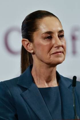 Mexico s President Claudia Sheinbaum Pardo, speaks during a briefing conference about the election process of the judiciary and welfare programs at National Palace. on April 23, 2025 in Mexico City, Mexico. Mexico City Mexico - ZUMAe321 20250423_zia_e321_037 Copyright: xCarlosxSantiagox
