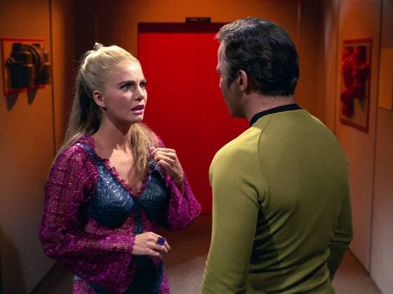 Star Trek (1966) Star Trek (1966) the original series William Shatner as Captail James T Kirk Sharon Acker as Odona 3x16 - The Mark of Gideon Originally Aired: 1969-1-17 EDITORIAL USE ONLY Copyright: xx