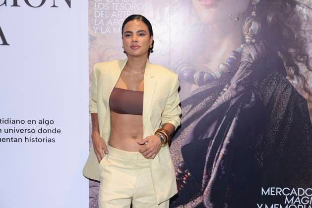 April 24, 2025, Mexico City, Ciudad de Mexico, Mexico: Yany Prado poses for photos during the opening ceremony for Espacio Vogue Mo xico at Four Seasons Hotel. on April 24, 2025 in Mexico City, Mexico. Mexico City Mexico - ZUMAe321 20250424_zea_e321_002 Copyright: xYamakxPereax