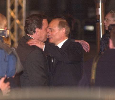 RECORD DATE NOT STATED Kanzler Party Schröder, Putin *** Chancellor Party Schröder, Putin