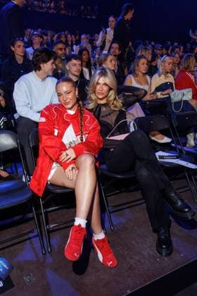 Fashion Show ABOUT YOU Fashionmania Leonie Kullik Leobalys and Swantje Paulina at the ABOUT YOU Fashionmania by AYFW at the Uber Eats Music Hall on 25 04 2025 in Berlin Copyright: xEventpressxKochanx