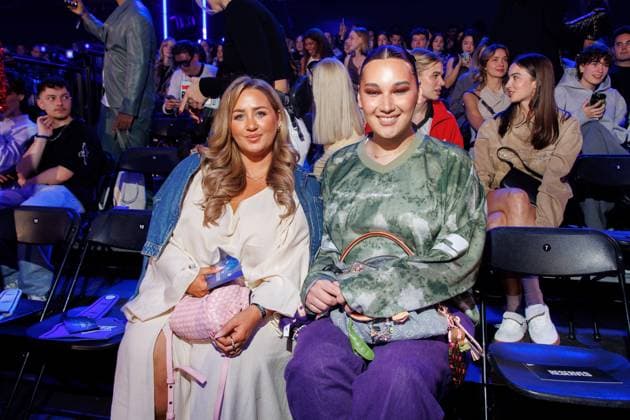 Fashion Show ABOUT YOU Fashionmania Cita Maass and Alex Mariah Peter at the ABOUT YOU Fashionmania by AYFW at the Uber Eats Music Hall on 25 April 2025 in Berlin Copyright: xEventpressxKochanx
