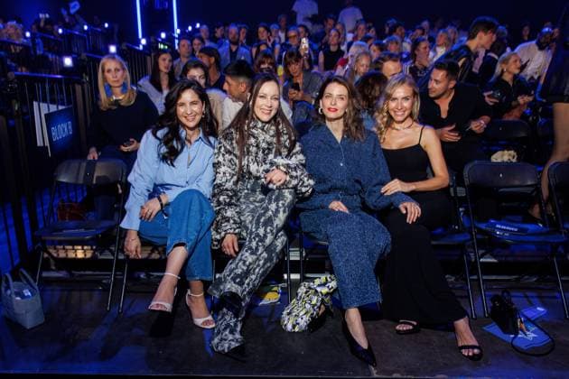 Fashion Show ABOUT YOU Fashionmania Chryssanthi Kavazi, Jasmin Wagner, Eva Padberg and Alena Gerber at the ABOUT YOU Fashionmania by AYFW at the Uber Eats Music Hall on 25 04 2025 in Berlin Copyright: xEventpressxKochanx