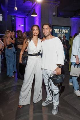 Fashion Show ABOUT YOU Fashionmania Amira Pocher and Timur Ülker at the ABOUT YOU Fashionmania by AYFW at the Uber Eats Music Hall on 25 April 2025 in Berlin Copyright: xEventpressxKochanx