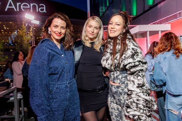 Fashion Show ABOUT YOU Fashionmania Eva Padberg, Lena Gercke and Jasmin Wagner at the ABOUT YOU Fashionmania by AYFW at the Uber Eats Music Hall on 25 April 2025 in Berlin Copyright: xEventpressxKochanx
