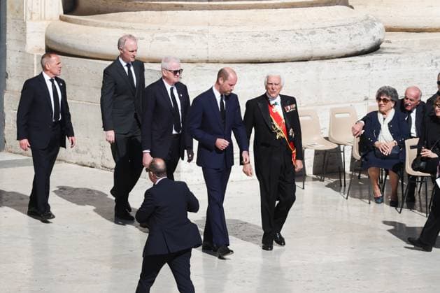 Vatican, April 26, 2025 - the Funeral Mass of the Roman Pontiff Francis Bergoglio was celebrated in St. Peter s Basilica, as provided for in the Ordo Exsequiarum Romani Pontificis. In the photo: Prince William of England Prince of Wales  Copyright: xmarcoxiacobuccix xipa-agency.netx xMarcoxIacobuccix IPA_Agency_IPA56906678