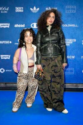 Meryl Williams and Diln at the ABOUT YOU Fashionmania by AYFW in the Uber Eats Music Hall Berlin, 25 04 2025 Foto:xM.xBehrensx xFuturexImagex about_you_5481