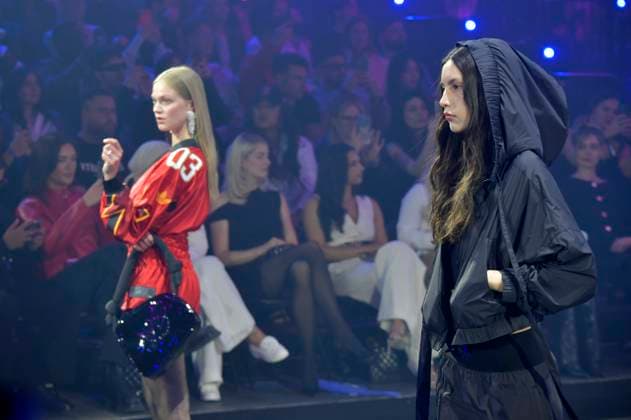 Models at the ABOUT YOU Fashionmania by AYFW in the Uber Eats Music Hall Berlin, 25 04 2025 Foto:xM.xBehrensx xFuturexImagex about_you_5571