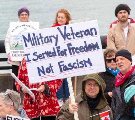 April 26, 2025, Detroit, Michigan, USA: Detroit, Michigan USA - 26 April 2025 - A Bridging Our Friendship rally on the banks of the Detroit River pushes back at the anti-Canada attitude of the Trump Administration. A similar rally took place acress the river in Windsor, Ontario, and at other border crossings in Michigan and Ontario. Detroit USA - ZUMAw66_ 20250426_zaf_w66_017 Copyright: xJimxWestx