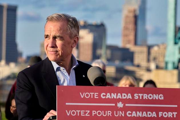News Bilder des Tages April 26, 2025, Windsor, Ontario, USA: Canadian Prime Minister Mark Carney holds an election rally in Windsor, Ontario on Saturday, April 26, 2025. Windsor USA - ZUMAg216 20250426_znp_g216_020 Copyright: xDominicxGwinnx