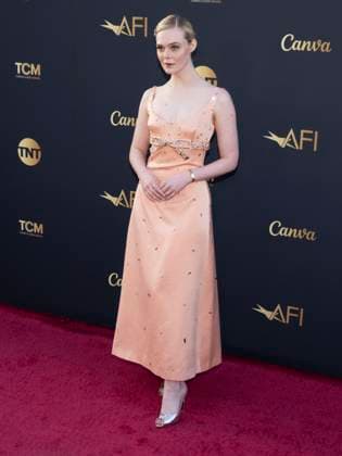 AFI Life Achievement Award Ceremony Honoring Francis Ford Coppola 26 April 2025 - Hollywood, California - Elle Fanning. AFI Life Achievement Award Ceremony Honoring Francis Ford Coppola at TCL Chinese Theatre. Photo Credit: Billy Bennight AdMedia Hollywood California United States EDITORIAL USE ONLY  Copyright: xx BillyxBennightx admphotostwo928317
