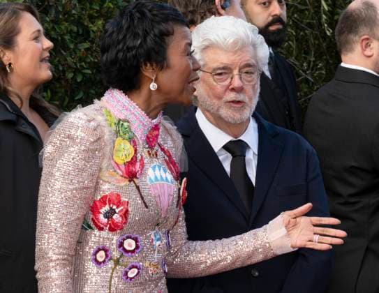 AFI Life Achievement Award Ceremony Honoring Francis Ford Coppola 26 April 2025 - Hollywood, California - Mellody Hobson and George Lucas. AFI Life Achievement Award Ceremony Honoring Francis Ford Coppola at TCL Chinese Theatre. Photo Credit: Billy Bennight AdMedia Hollywood California United States EDITORIAL USE ONLY  Copyright: xx BillyxBennightx admphotostwo928344