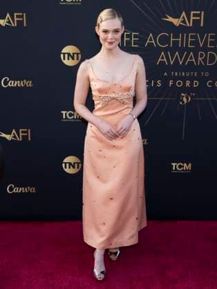 AFI Life Achievement Award Ceremony Honoring Francis Ford Coppola 26 April 2025 - Hollywood, California - Elle Fanning. AFI Life Achievement Award Ceremony Honoring Francis Ford Coppola at TCL Chinese Theatre. Photo Credit: Billy Bennight AdMedia Hollywood California United States EDITORIAL USE ONLY  Copyright: xx BillyxBennightx admphotostwo928352