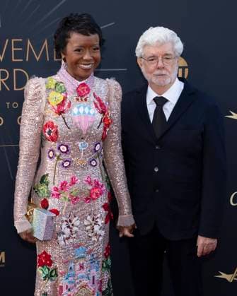 AFI Life Achievement Award Ceremony Honoring Francis Ford Coppola 26 April 2025 - Hollywood, California - Mellody Hobson and George Lucas. AFI Life Achievement Award Ceremony Honoring Francis Ford Coppola at TCL Chinese Theatre. Photo Credit: Billy Bennight AdMedia Hollywood California United States EDITORIAL USE ONLY  Copyright: xx BillyxBennightx admphotostwo928422