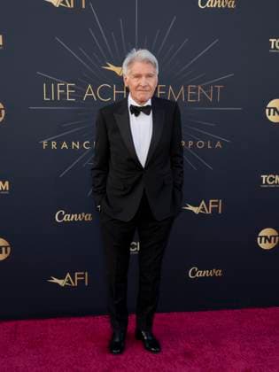 April 26, 2025, Hollywood, California, USA: Harrison Ford attends the AFI Life Achievement Award Ceremony Honoring Francis Ford Coppola. Hollywood USA - ZUMAb173 20250426_aap_b173_013 Copyright: xBillyxBennightx